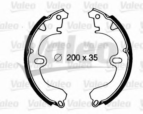 VALEO 562690 Brake Shoe Set